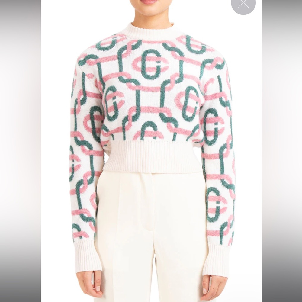 Casablanca knit sweater, crop fit, thick material